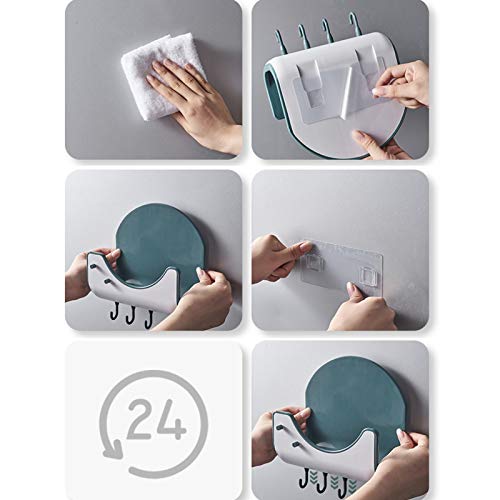 Support de couvercle de casserole mural argenté avec crochets de rangement pour cuisine