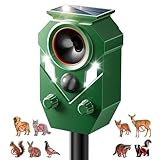 Solar Ultrasonic Animal Repellent, 1 Pack Deer...