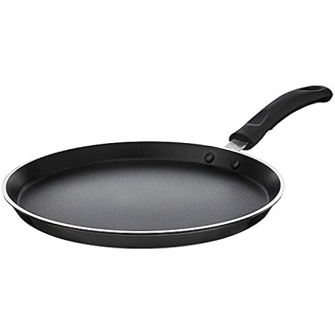 Shradha Trading Non-Stick Dosa Pan, 290mm, Black, Aluminium Cover