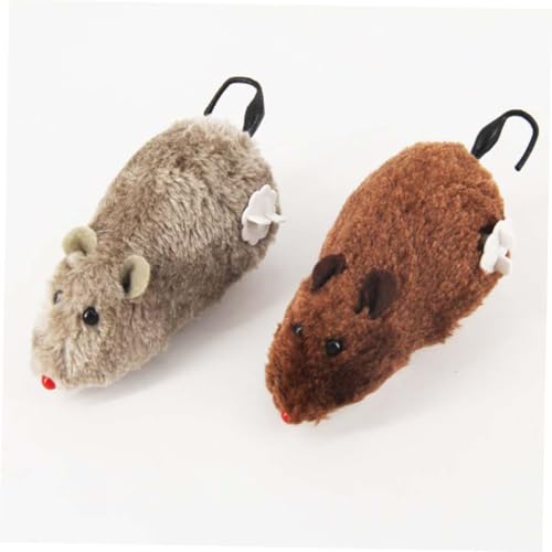 Ratón de cuerda para gatos Toddmomy peluche interactivo pack de 8 8