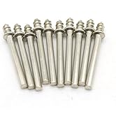TMAX 10 pc #401 Screw Mandrel for Felt Polishing Wheel Or Cone Tip with 1/8 Inch Shank for Dremel...