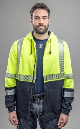 DRIFIRE Fr Hybrid Hi-vis Class 3, Flame Resistant Sweatshirt, Cat 2 Arc Rating2