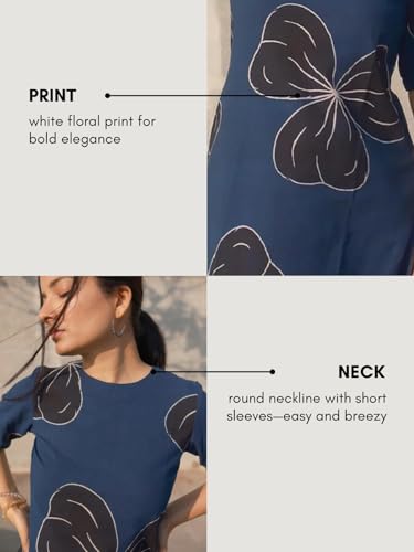 Image of Leriya Fashion Women's Rayon Kurta Sets| Co ord Set for Women Stylish | Sleeveless Printed Kurtis | Dress | Comfortable Outfit for Office Look | Daily Summer Travel & Festive Dress