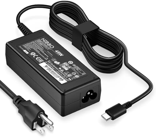 45W USB-C Universal Laptop Charger for HP, Lenovo, Dell, Acer, Asus, Samsung and Google — front view