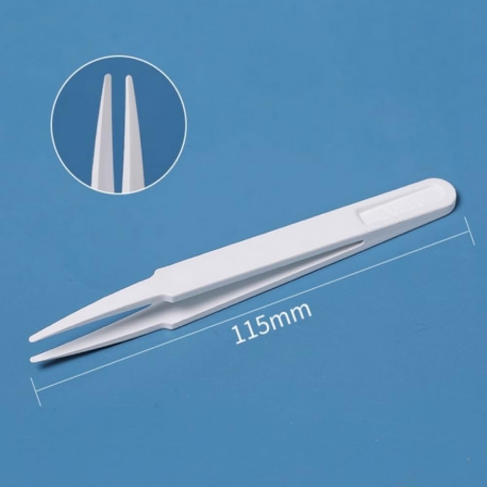 5Pcs Anti-static Tweezers For Electronic Factories Special Maintenance Tools (5Pcs : Wide Flat Head)