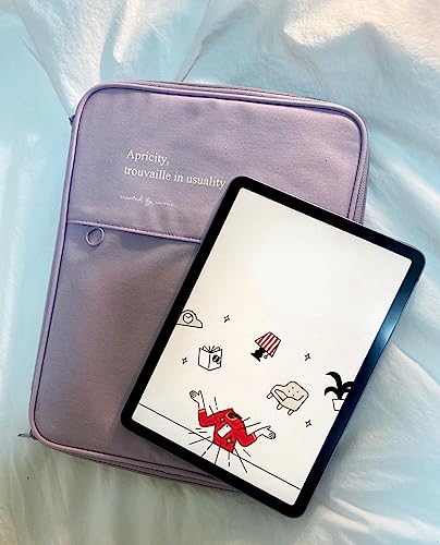 Funda Acolchada Cute para Laptop 11-13 Pulgadas Morada miniatura 6
