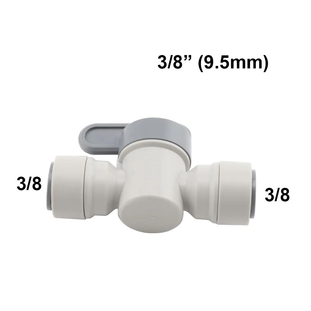 Valvola A Sfera Di Intercettazione Del Rubinetto Del Tubo Da 3/8" OD, Raccordo Rapido In Plastica, Raccordo A Innesto For Produzione Artigianale