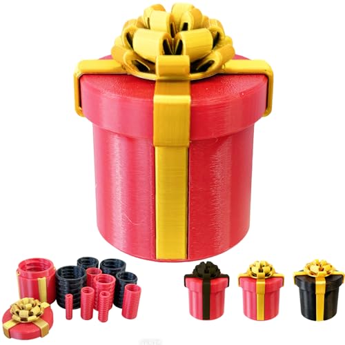 ajitxalr Gotcha Box Prank Gifts Puzzle Gift Box Prank Gifts for Adults Money Puzzle Annoying Nested Screw Gift Box Reusable Perfect Money Puzzles for Birthday Christmas White Elephant Party
