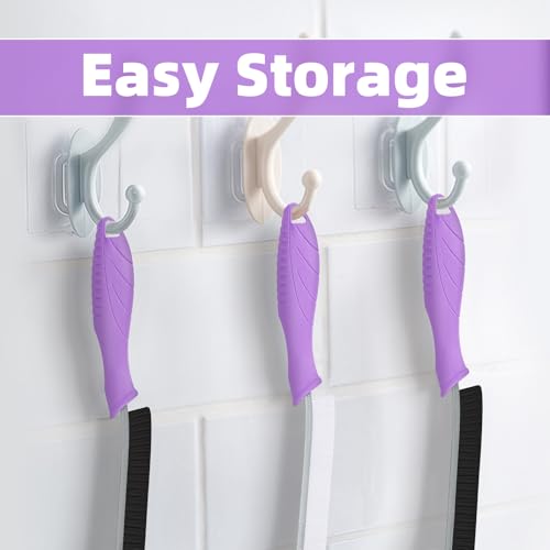 Image of FOOGWEE Hard Bristle Crevice Cleaning Brush - Cleaning Supplies - Grout Cleaning Brushes for Household Use - Crevice Cleaning Tool for Bathroom, Home and Kitchen (3, Purple)