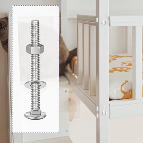 Image of Zonon 25 Sets 3 /8-16 x 3-1 /2 Stainless Steel Carriage Bolts and Nuts Kit Round Head Square Neck Carriage Bolts Screws and Hex Nuts and Flat Washers, Stainless 18-8 Full Thread Coverage (Silver)
