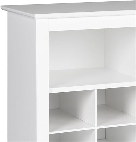 Miniatura 7 de Prepac Mesa consola blanca, armario de zapatos, armario de almacenamiento con 32 cubos de zapatos y 4 cubos de almacenamiento grandes de 15.5