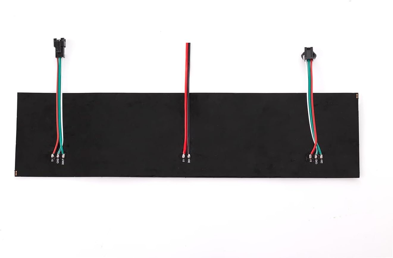 WS2812B RGB LED Digital Individually Addressable Panel Light LED Module Matrix Screen DC5V Controllers Image Video Text Display (2pcs 8x32 Pixels) - Image 4