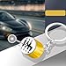 Luminuti 1 Pcs 6 Speed Manual Car Shifter Keyring, Metal Key Chain Model, Auto Gear Shifter Model Keychain, Suitable For Both Men And Women. （Golden）