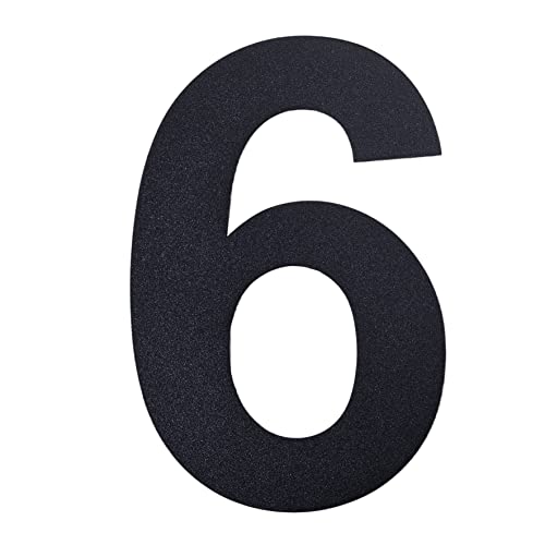 nanlyiau Edelstahl Hausnummer Hausnummer Anthrazit massivem Stahl in Anthrazit - RAL 7016,Witterungs- und korrosionsbeständig Höhe 15.3cm/6in(7016 6in6/9)
