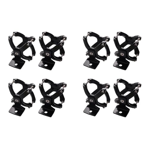 Guihydur Soporte de Luz de Trabajo LED Ajustable para Tubo de 2-3 Pulgadas Barra de Parachoques Tubo Rollo y Jaula Abrazadera X Universal Abrazaderas de Montaje de Luz - 8 Piezas