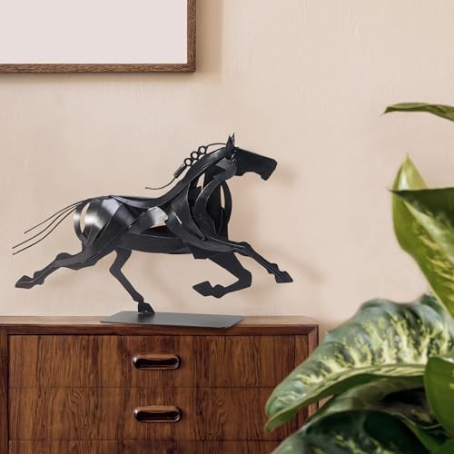 Estatua de Caballo de Metal Pintada a Mano miniatura 2