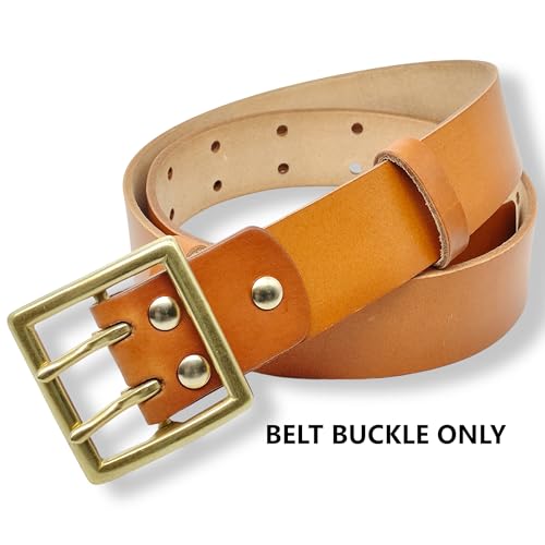 Double Prong Belt Buckle 1.7 inch (45MM) Solid Brass Classic Design Solid Brass Buckles for men women2