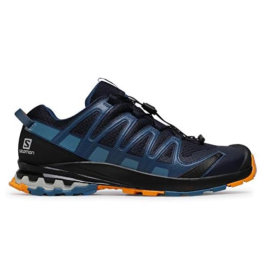 Salomon XA Pro 3D V8 herr trailrunning-skor, Natthimmel mörk denim butterscotch, 40 2/3 EU