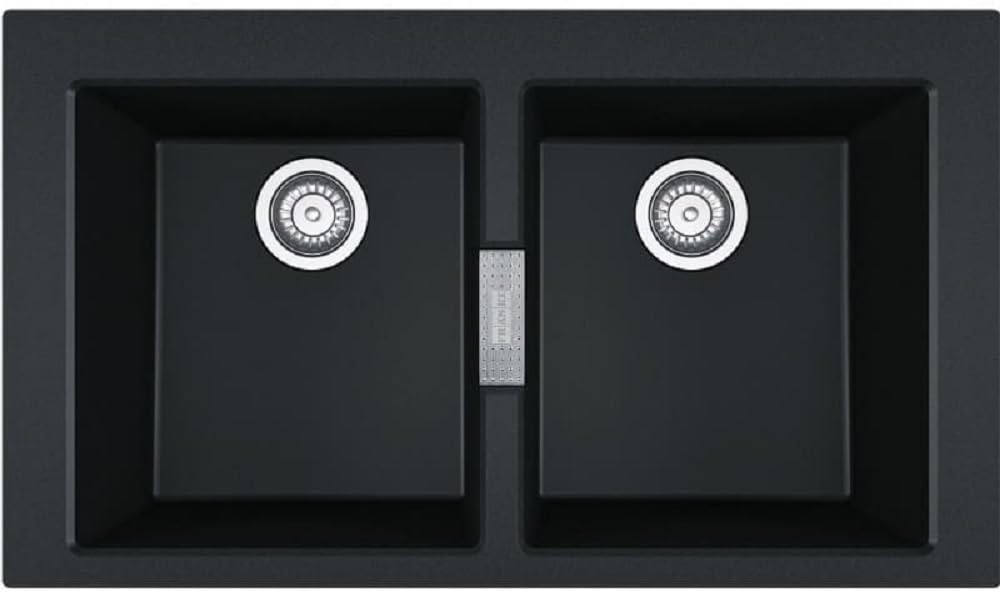 Évier Sirius S2D 620-86 Carbone Franke résistant en Tectonite