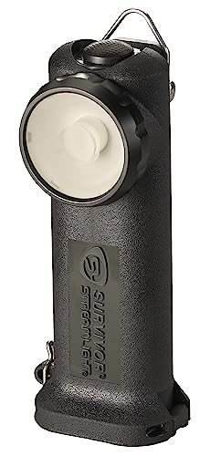 Image of Streamlight 90545 Survivor 175-Lumen Right-Angle Flashlight, Black | 175 lumens; 41,000 candela peak beam; runs up to 3.50 hours; rechargeable capable; intrinsically safe Class I, Div 1