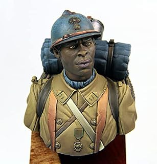 1/12, 1er Reg. Tirailleurs Algerian, France, 1916, Resin Model Bust GK, Historic, Unassembled and unpainted kit