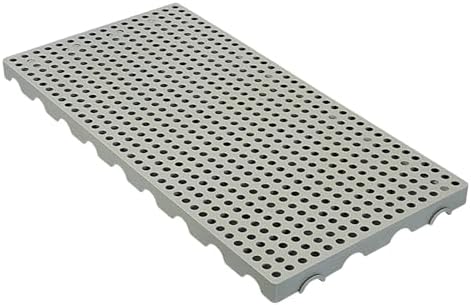 Waterproof Plastic Pallets with Ventilated Grid Design, Moisture-Proof Floor Storage for Supermarkets, Garages, and Basements - Heavy-Duty Red Pallets
