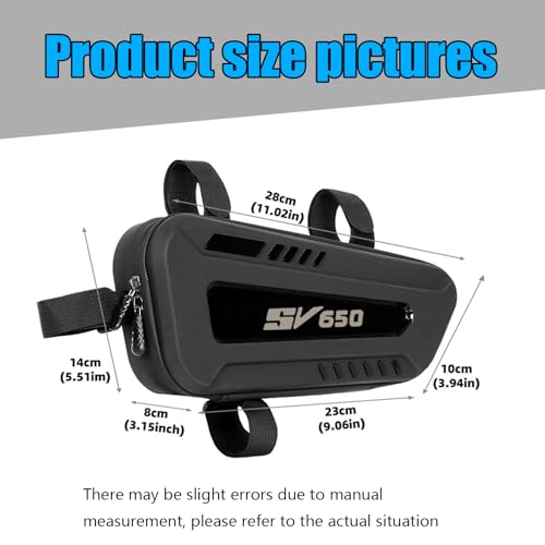 Alforja impermeable para motocicleta SV650, SV650S y SV650X, con estructura triangular y carcasa rígida, tipo colgante lateral, multiusos, sin logotipo (otros modelos opcionales) miniatura 2