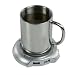 Produktbild Tassenwärmer Hub mit 4 Port USB Hält Ihr Getränk schön heiß und bietet noch dazu 4 weitere USB-Ports Tee Kaffee Wärmer Kakao USB Kaffe- / Tassen-Wärmer - hält den Tassen-Inhalt über Stunden warm für Haus, Büro, Arbeit, Reisen, portable mws