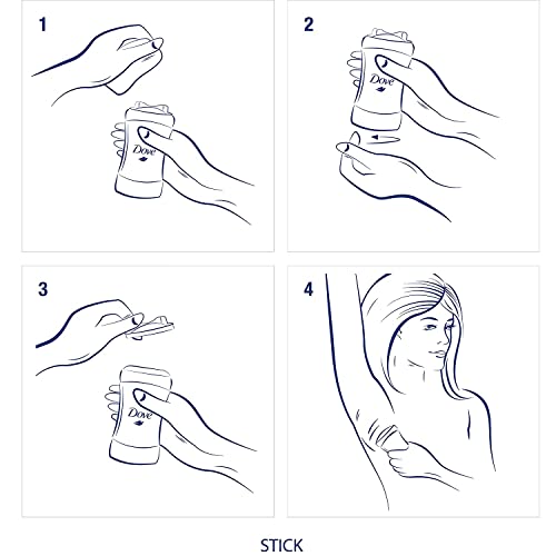 Image of Dove Invisible Advanced Care Deodorant Solid Sticks Clear Finish 2.6 oz (Pack of 2)
