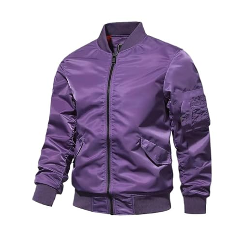 Blouson pilote homme pourpre résistant pour le travail et le quotidien par GUOYUXIAO