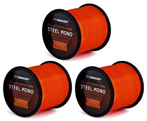 Fil de pêche carpe nylon Tandem Baits Steel Mono pour sessions de nuit