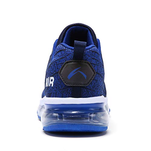 Axcone Mens Gym Walking Tennis Racquet Ultra Sports Shoes Fitness Casual Footwear Breathable Footwear Outdoor Trainer Running Jogging Sneakers (8998 Blue Size 9.5) #TOP2