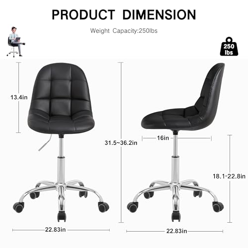vecelo fabric swivel ergonomic office task chair reviews