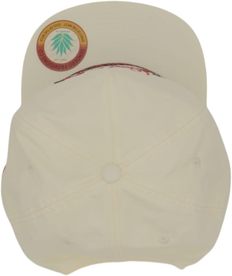 Sendero Provisions Co. West Texas Municipal Adjustable Snapback Hat with Embroidered Design (Cream) - One Size