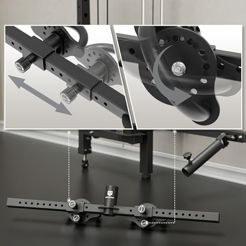 MAJOR FITNESS Power Rack Multifunctional Handle BAR Power Cage Fitness Equipment Accessories for Home Gym - Thumbnail 5