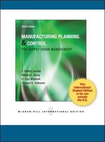 Manufacturing Planning and Control for Supply C... 9339205332 Book Cover
