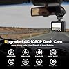 Dash Camera, 4K/1080p Dash Camera Front and Rear, Built-in 5GWiFi, Dash Cam with 64GB SD Card, Full HD 2.0” IPS Screen, for App Control, G-Sensor, Loop Recording, and Parking Mode #1