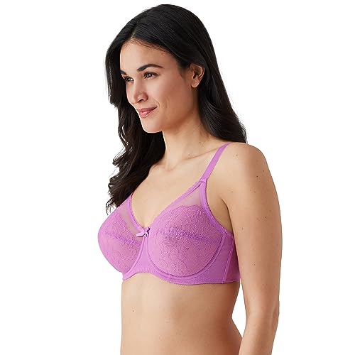 Image of Wacoal Women's Retro Chic Unlined Mesh Full Coverage Underwire Bra, 855186