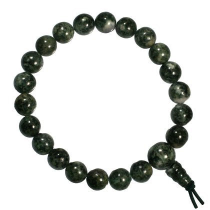 CrystalAge Perlen-Armband, Preseli-Blaustein, Stonehenge-Blaustein