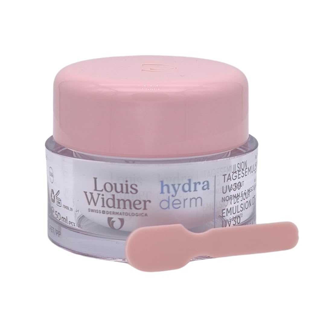 Louis Widmer hydraderm Tagesemulsion UV30 unparfümiert 2x 50 ml I für normale & Mischhaut I Anti-Ageing Tagespflege I Feuchtigkeit I Lichtschutzfaktor 30 I Spar-Set plus Pharma Perle give-away