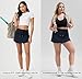 ODODOS Women's Drawstring Tie Daily Skirts Built-in Shorts Athletic Golf Tennis Skorts with Ball Pocket, Deep Navy, Medium
