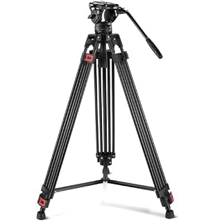NEEWER TP74 : trépied vidéo à tête fluide, 86 à 187 cm