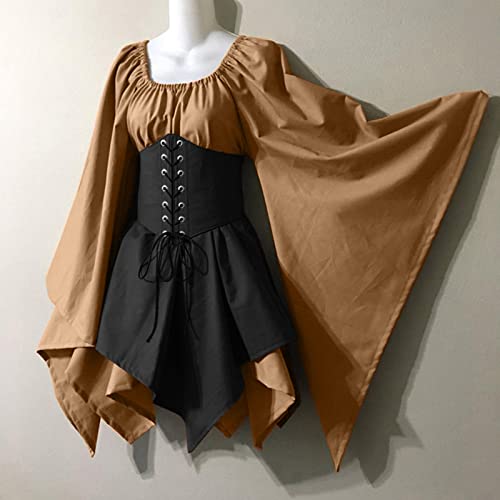 Robe traditionnelle gothique rétro noire avec corset M - 3