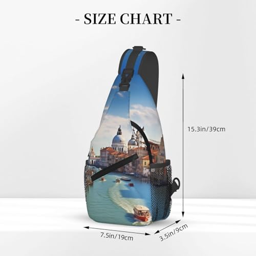 Bolso cruzado tipo mochila para excursionismo unisex negro miniatura 3