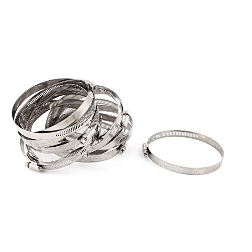 Aexit Power Seal Clamps Quick Release 91mm-114mm Stainless Steel Hose Strap Clamps Clamp 15pcs