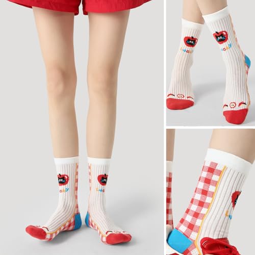 Girls' Lightweight Thin Mesh Cartoon Ankle Socks - Fun Prints, Colorful Breathable Design with Snug Comfort Fit2