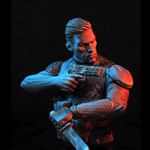 Figura Modelo Resina 1/10 Modern Man Officer Bust Kit miniatura 1