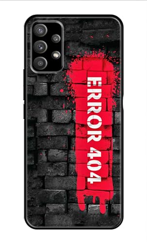 Image of Metal TPU Printed Back Cover for Samsung Galaxy A32 5G (Error 404) 360 Degree Protection | Camera Protection -25092024(AR)