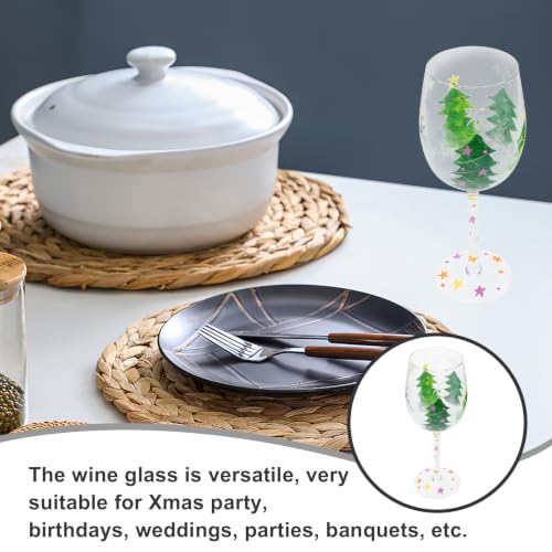 Copa de vino de vidrio blanco de 450ml con bordes suaves para fiestas 4
