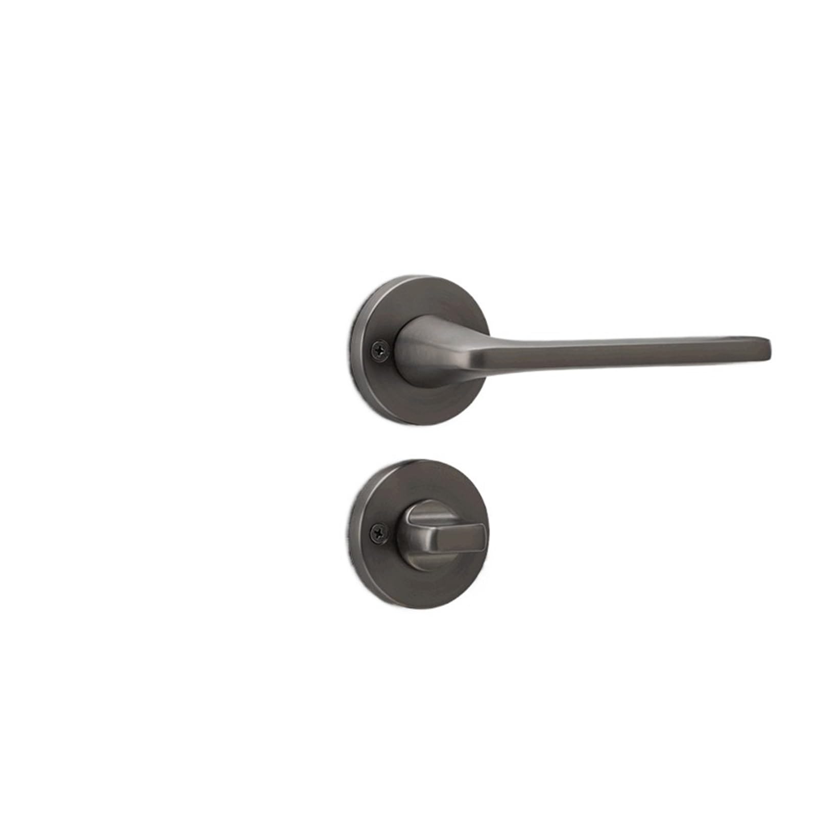 ZONSHJDKR Invisible Door Lock Zinc Alloy Single-Sided Indoor Bedroom Secret American Black Single Tongue Mechanical(H Style zinc Alloy Invisible)